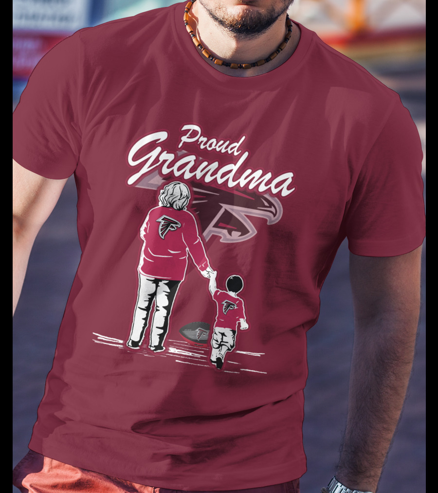 Proud Grandma Atlanta Falcons Football Family T-Shirt