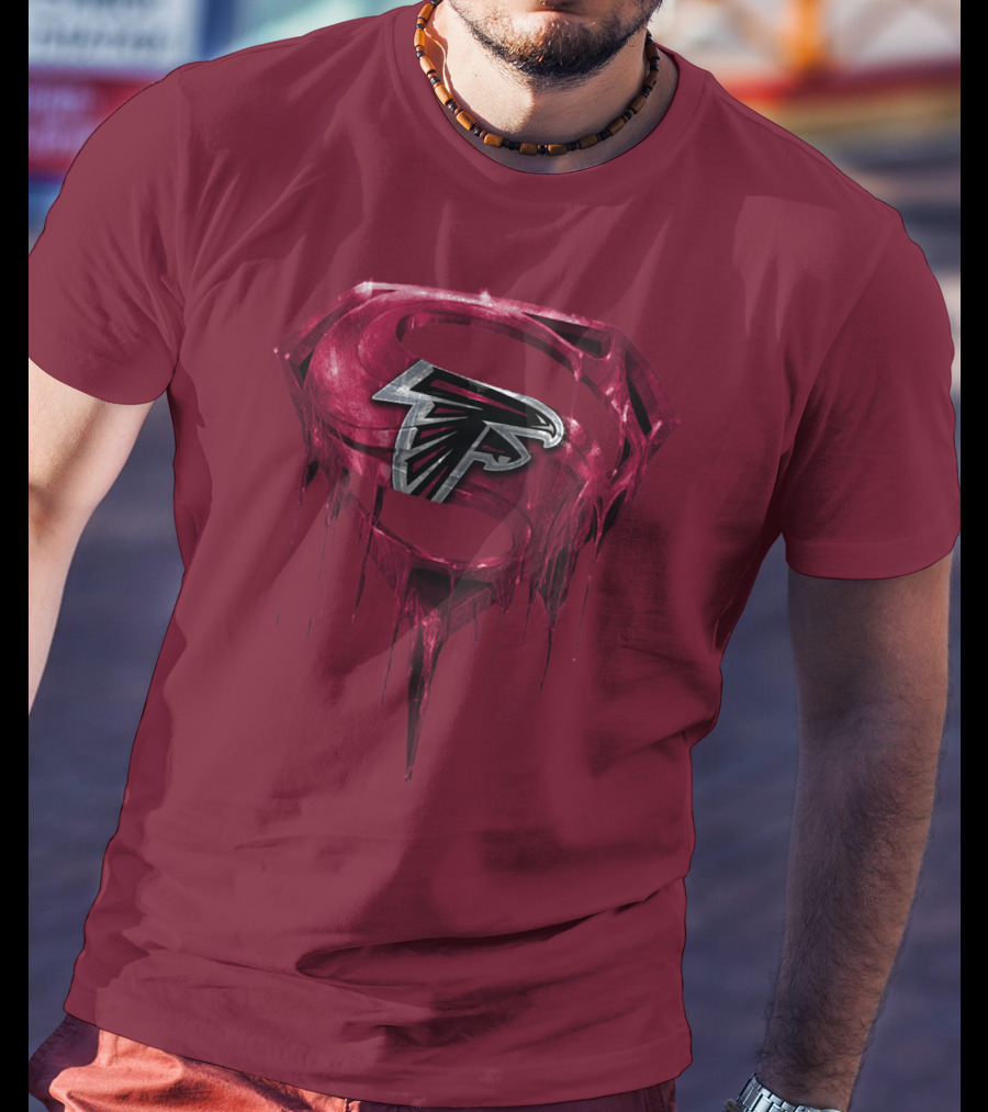 Spm Atlanta Falcons Superhero Emblem T-Shirt