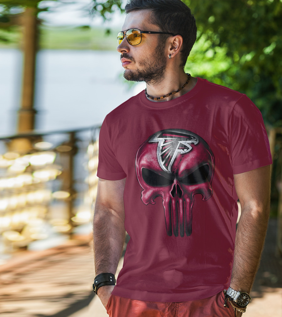 Atlanta Falcons Skull T-Shirt