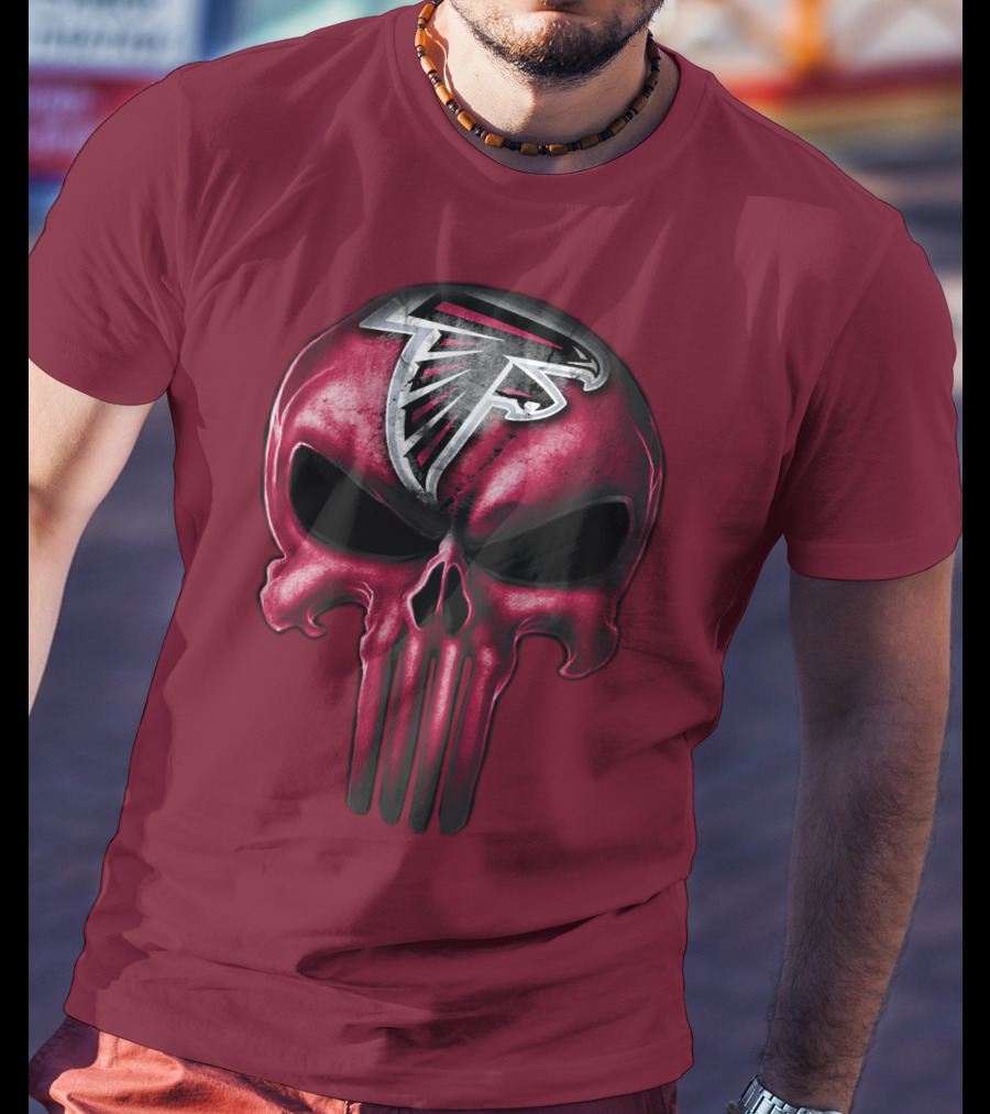 Atlanta Falcons Skull T-Shirt