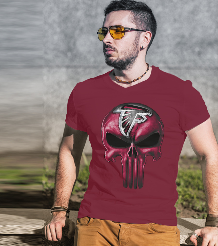 Atlanta Falcons Skull T-Shirt
