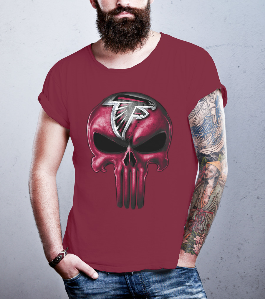 Atlanta Falcons Skull T-Shirt