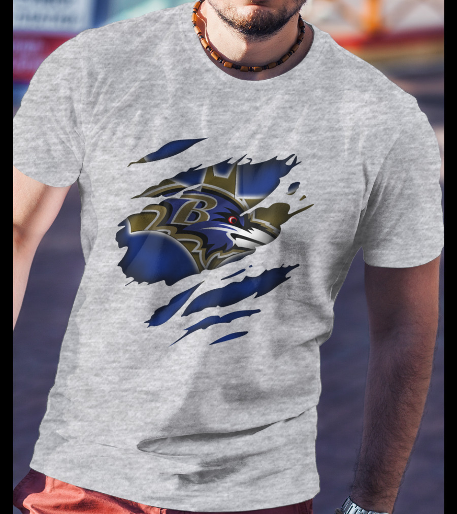 Baltimore Ravens Logo On T-Shirt