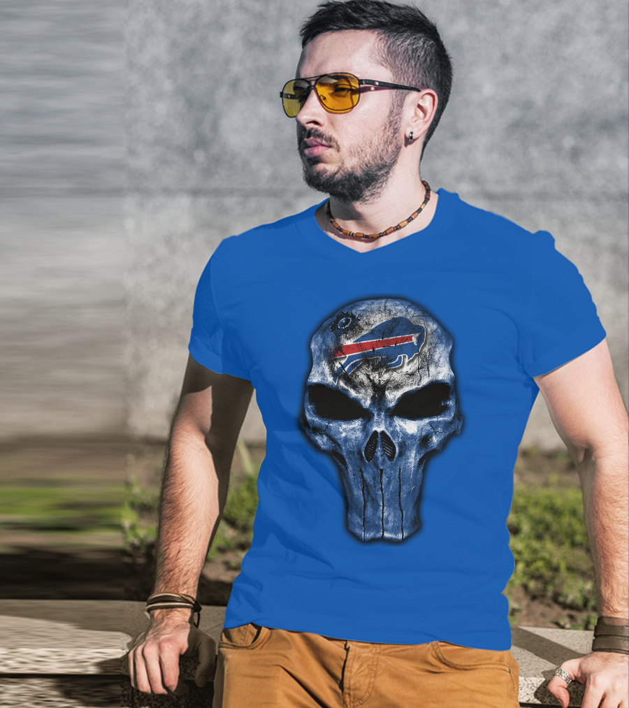 Buffalo Bills Skull Icon T-Shirt