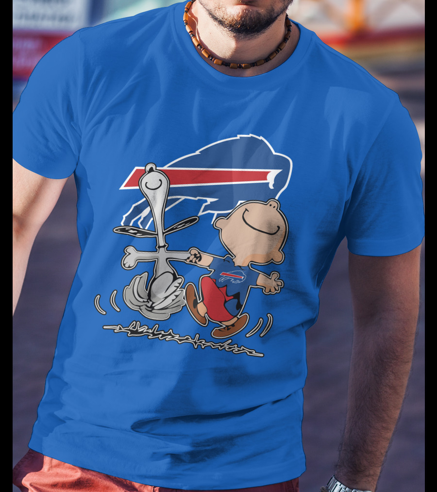 Buffalo Bills Peanuts Dancing Snoopy T-Shirt
