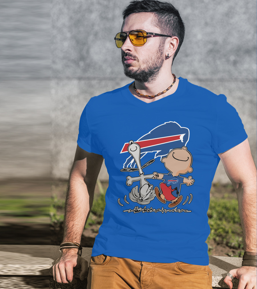 Buffalo Bills Peanuts Dancing Snoopy T-Shirt