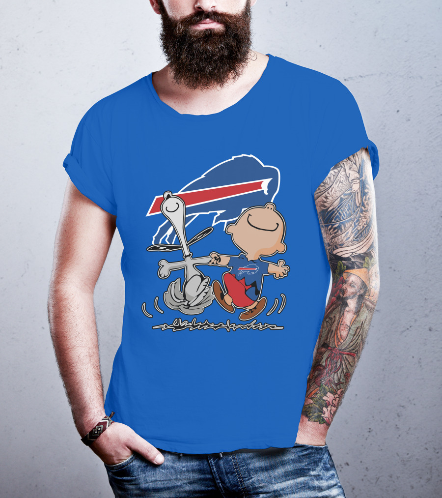 Buffalo Bills Peanuts Dancing Snoopy T-Shirt