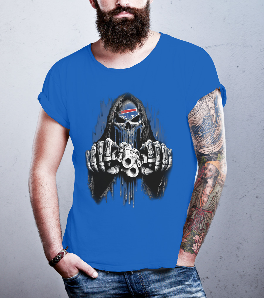 Buffalo Bills Mafia Grim Reaper Gunslinger T-Shirt