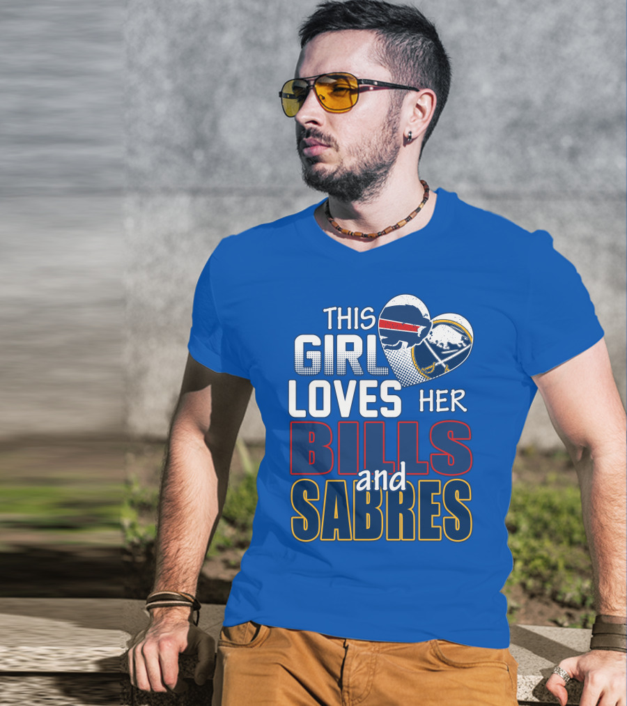 This Girl Loves Her Bills And Sabres T-Shirt
