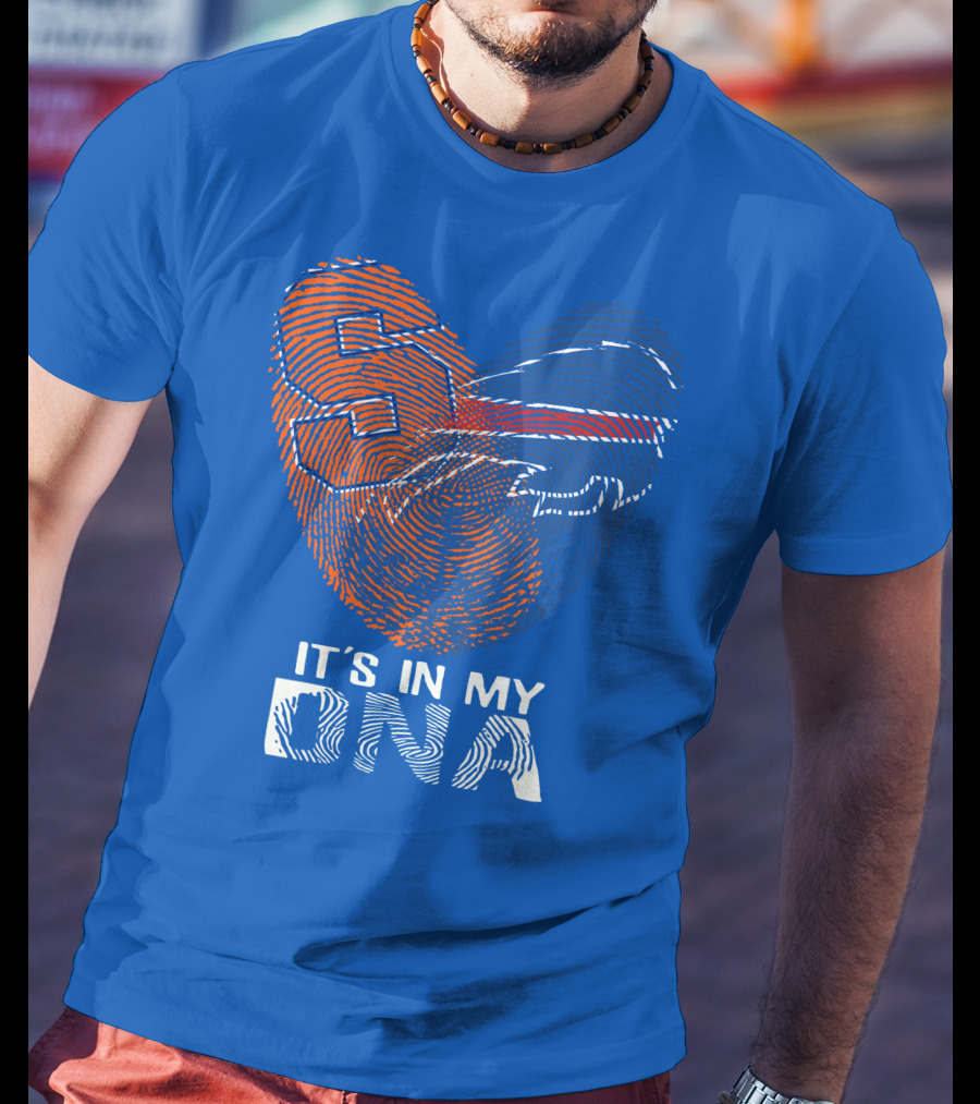 Buffalo Bills It's In My Dna Fingerprint Heart T-Shirt