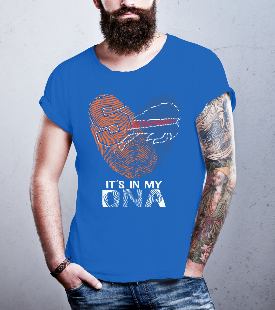 Buffalo Bills It's In My Dna Fingerprint Heart T-Shirt