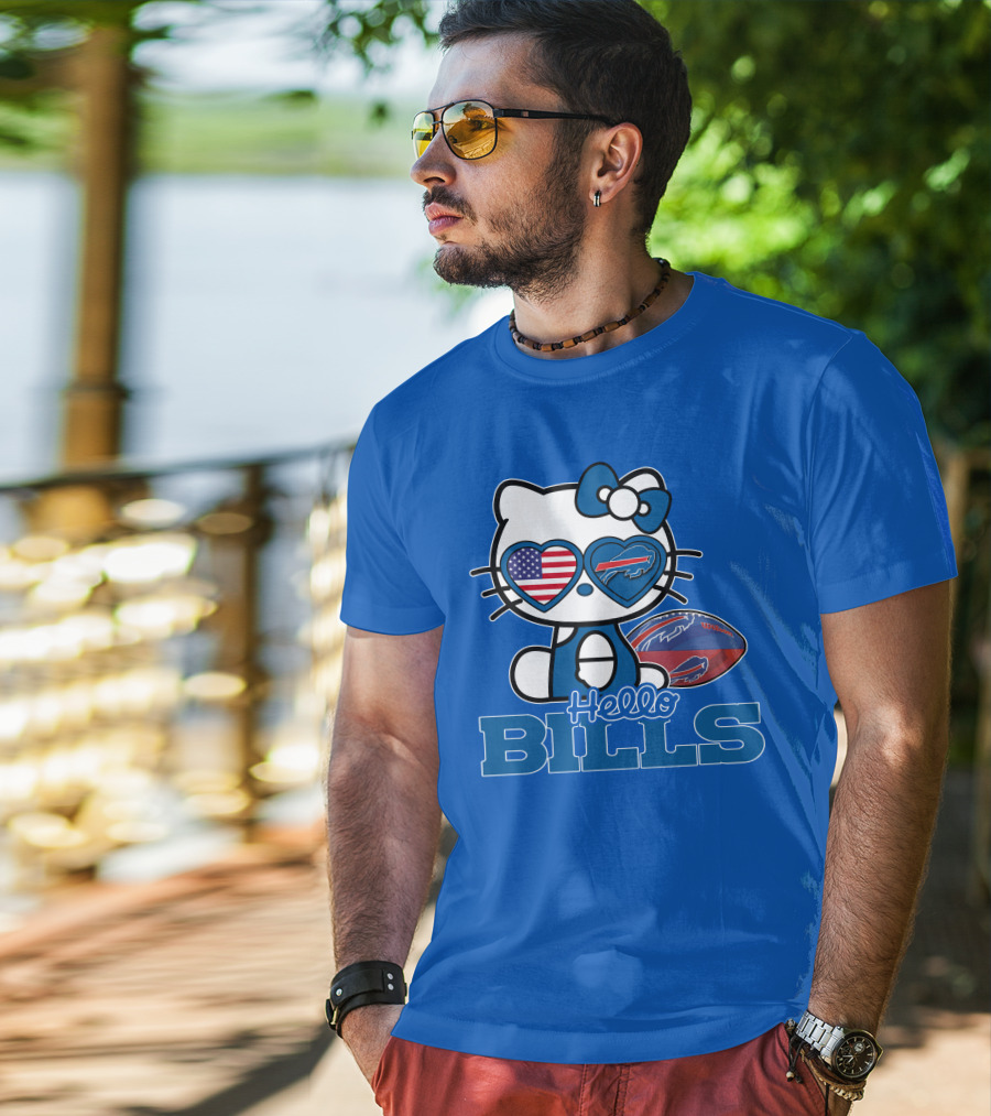 Hello Bills Buffalo American Football Kitty T-Shirt