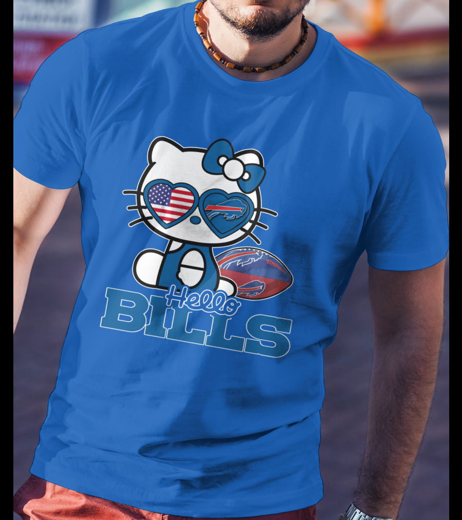 Hello Bills Buffalo American Football Kitty T-Shirt