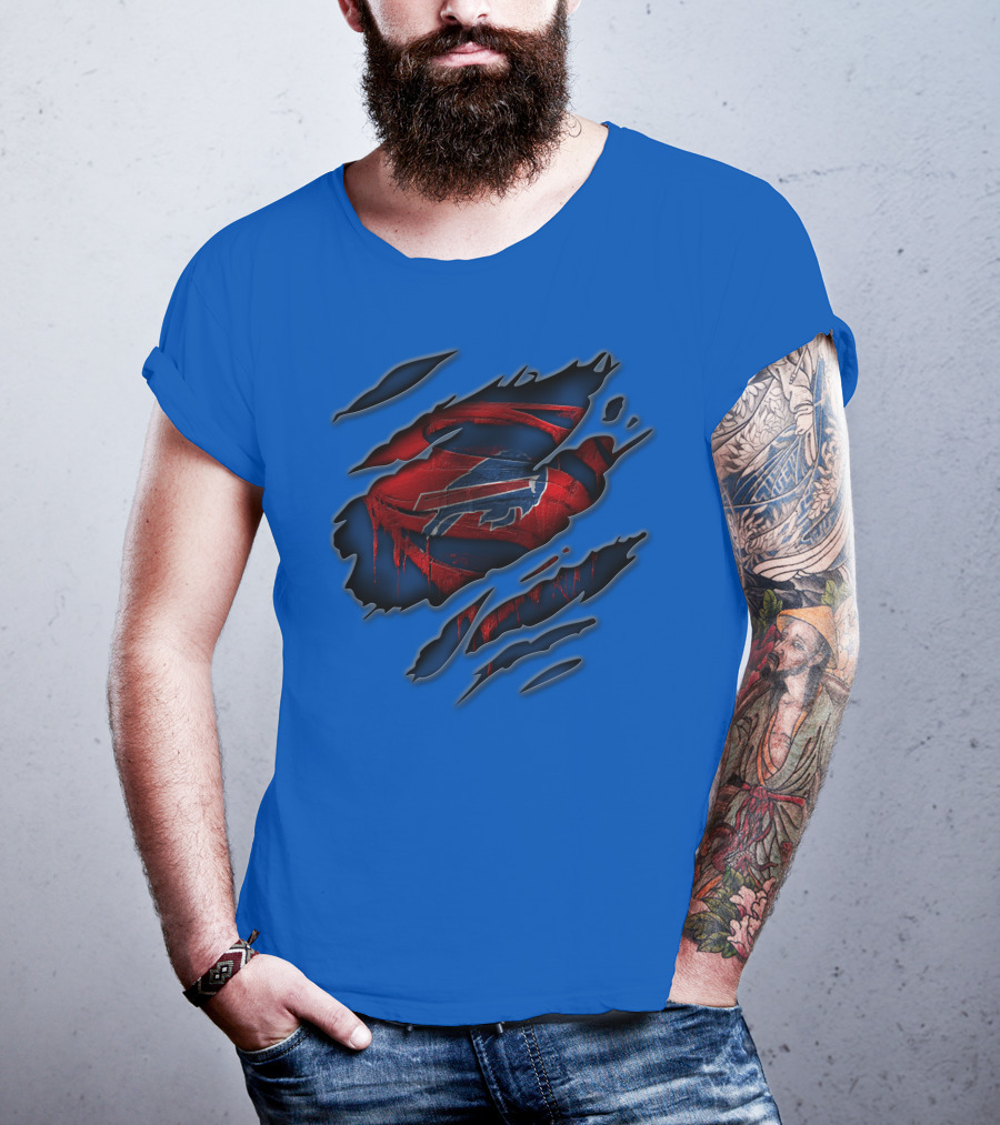 Buffalo Bills Logo Claw Design 81 T-Shirt