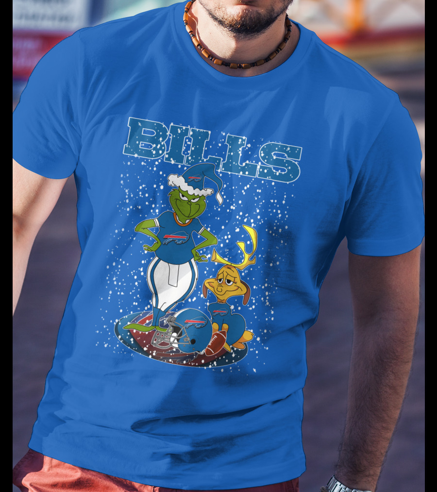 Grinchxmas Bills Christmas NFL Buffalo Bills Football Grinch T-Shirt