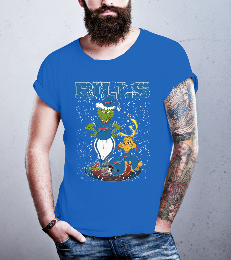 Grinchxmas Bills Christmas NFL Buffalo Bills Football Grinch T-Shirt