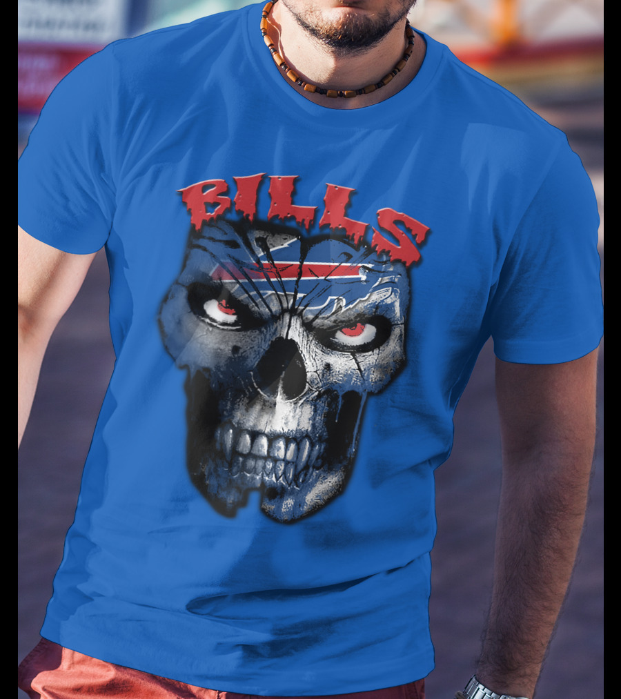 Buffalo Bills Skull Logo T-Shirt