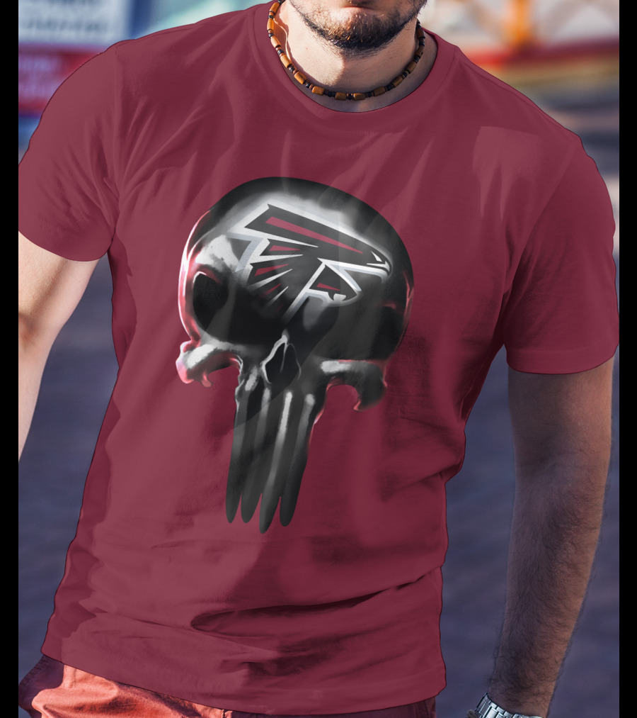 Atlanta Falcons Skull Logo T-Shirt