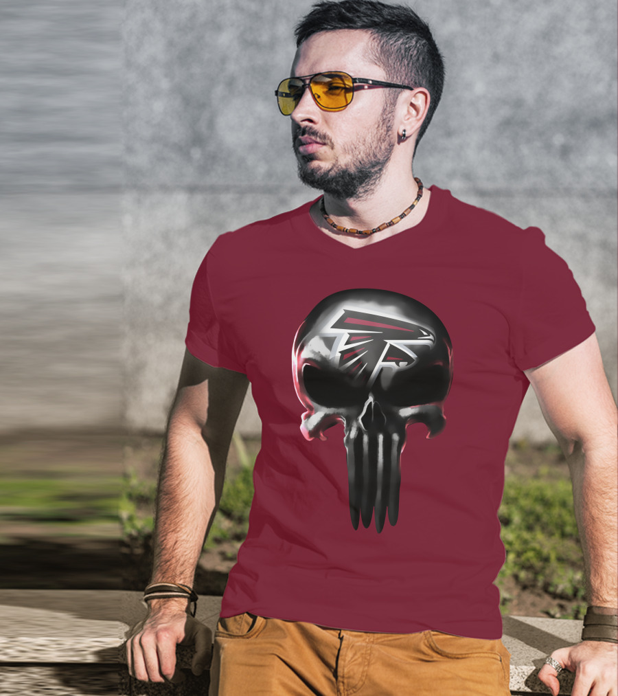 Atlanta Falcons Skull Logo T-Shirt