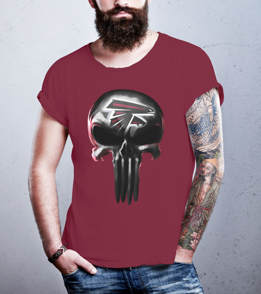 Atlanta Falcons Skull Logo T-Shirt