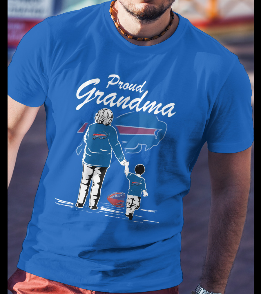 Proud Grandma Buffalo Bills Family Fan Love Football Generations T-Shirt