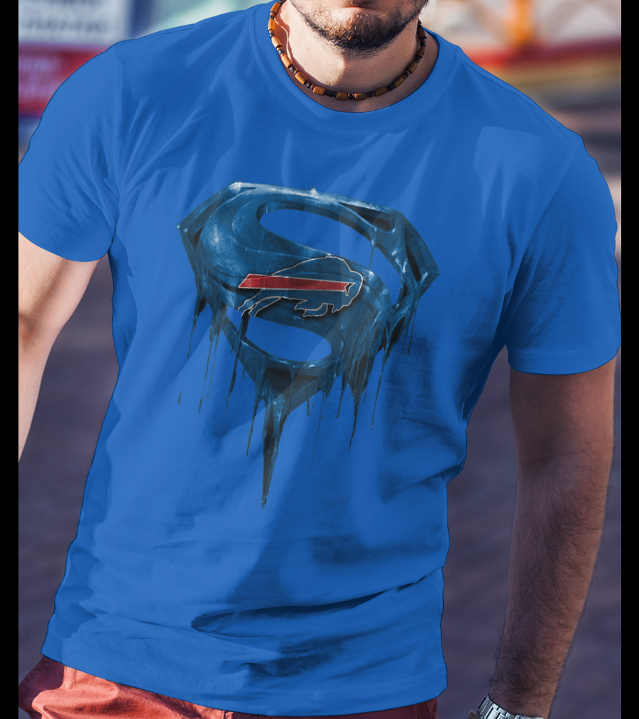 Superman Buffalo Bills Logo Fusion T-Shirt