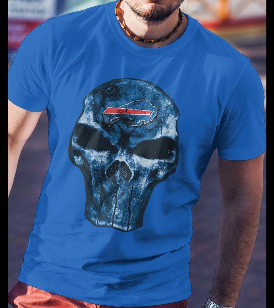 Buffalo Bills Skull Fan T-Shirt