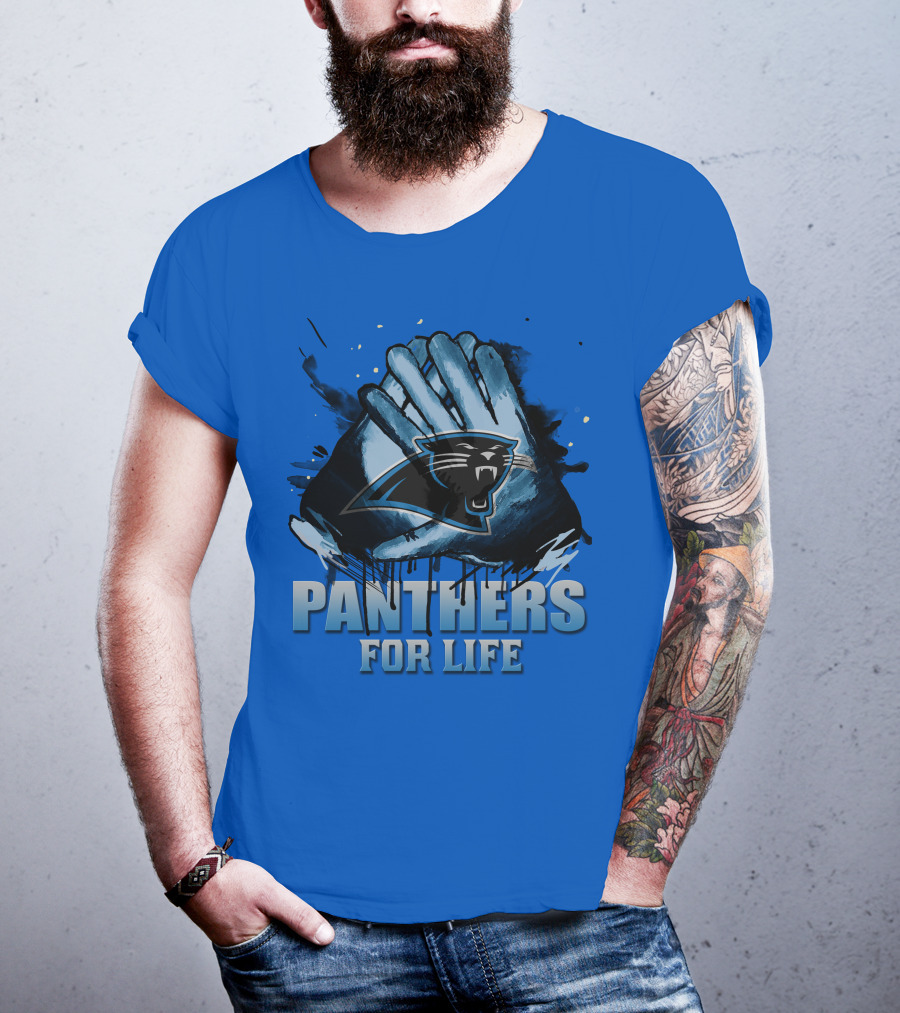 Panthers For Life Carolina Panthers T-Shirt
