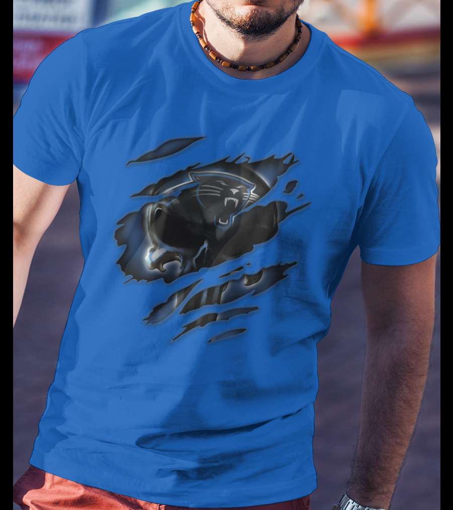 Carolina Panthers 49 Claw Mark T-Shirt
