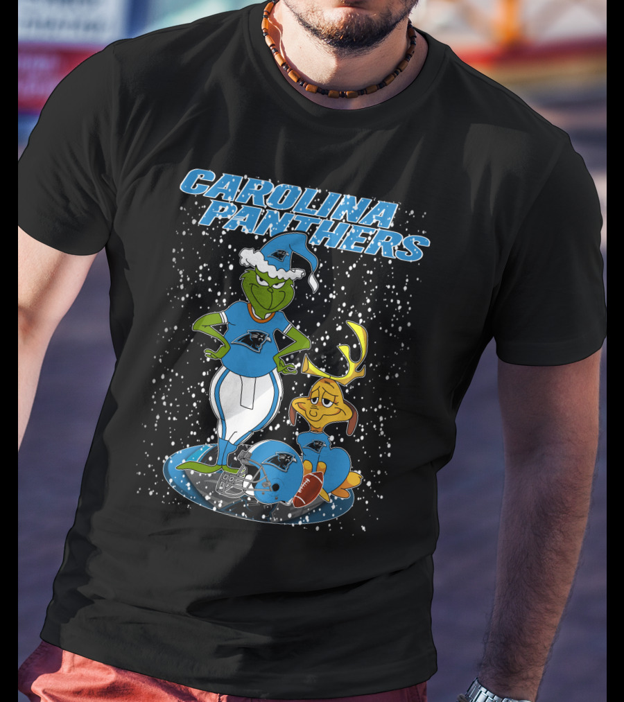 Grinchxmas Carolina Panthers Football Holiday Special T-Shirt
