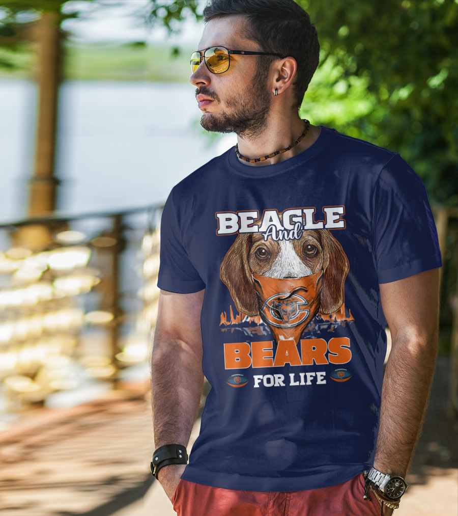 Beagle And Bears For Life Chicago Bears T-Shirt