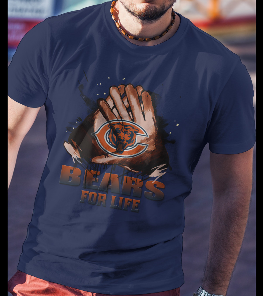 Chicago Bears For Life Logo T-Shirt