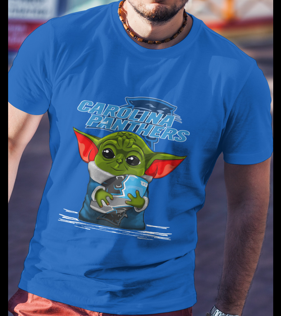 Yoda Carolina Panthers Football Fan T-Shirt
