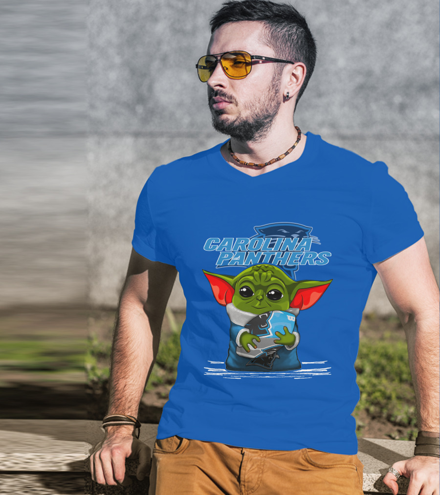 Yoda Carolina Panthers Football Fan T-Shirt