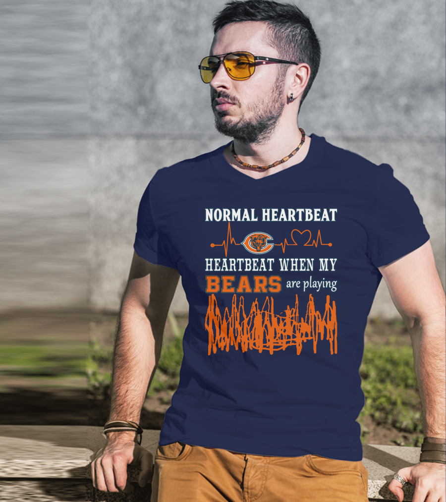 Normal Heartbeat Heartbeat When My Bears Are Playing T-Shirt