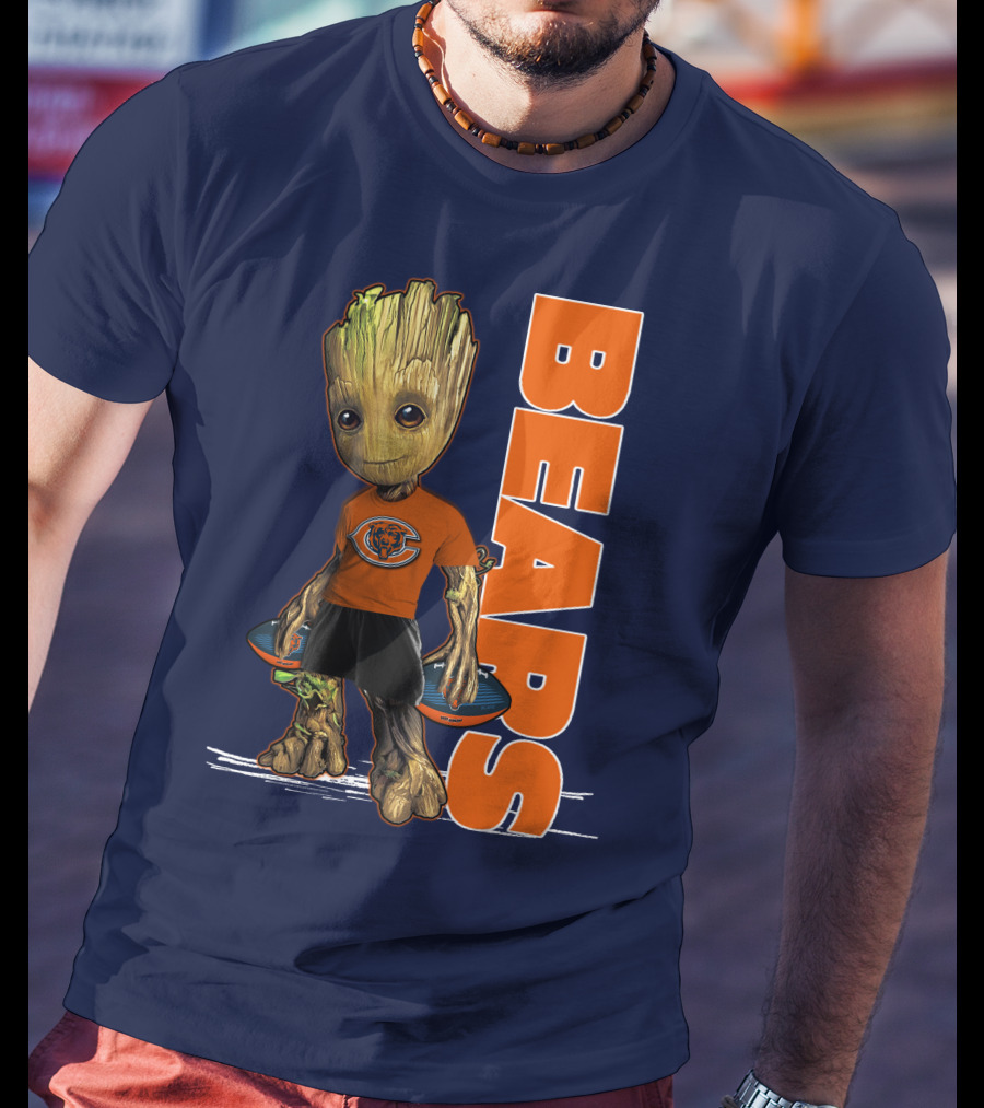 Groot Bears Chicago Nfl Football Fan T-Shirt