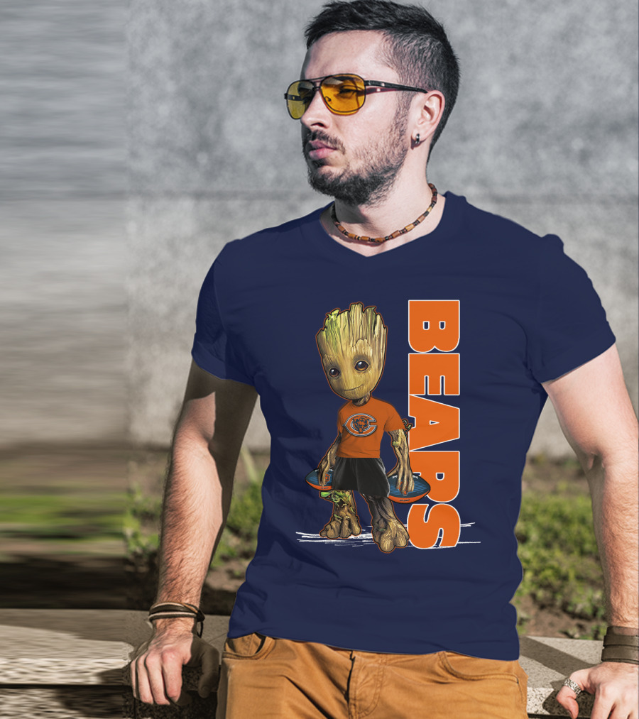 Groot Bears Chicago Nfl Football Fan T-Shirt