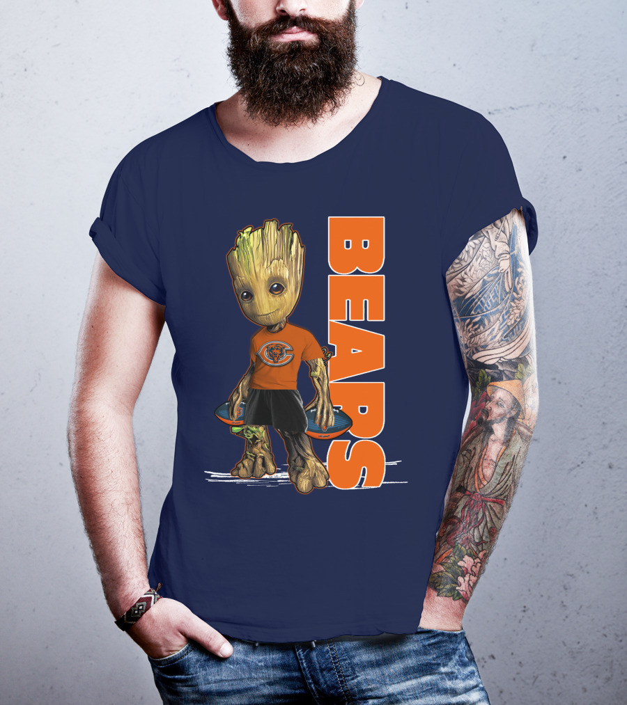 Groot Bears Chicago Nfl Football Fan T-Shirt