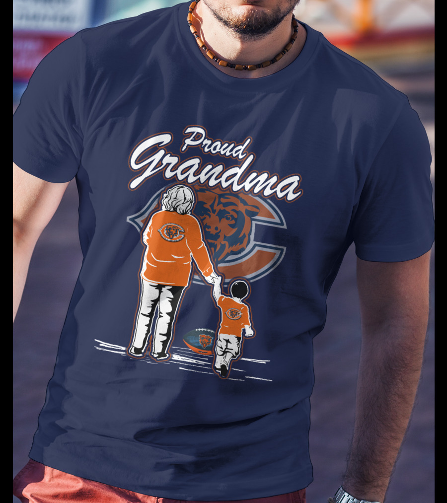 Proud Grandma Chicago Bears Family Spirit T-Shirt