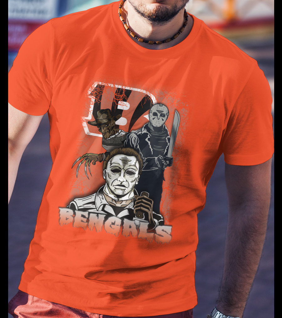 Cincinnati Bengals Horror Icons T-Shirt