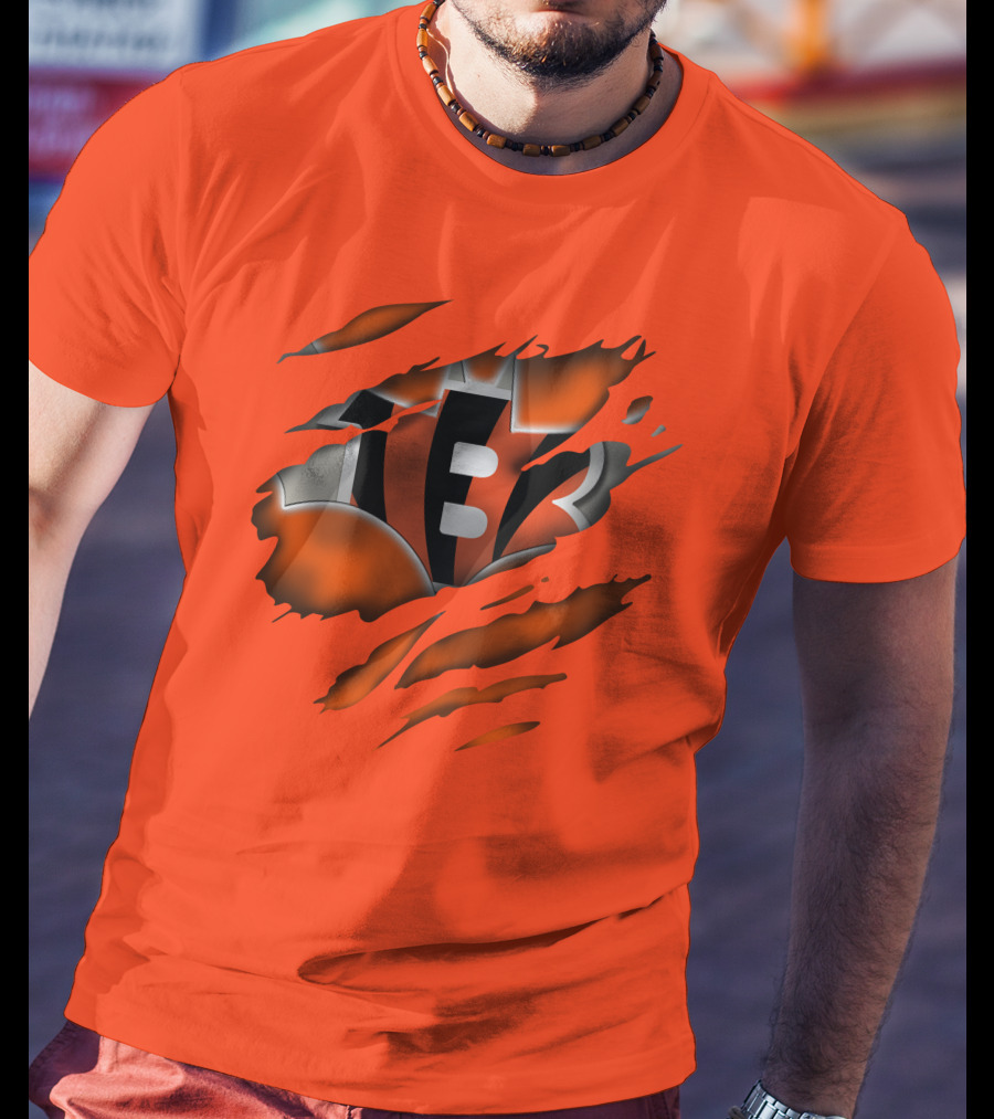 Cincinnati Bengals Tiger Stripes T-Shirt