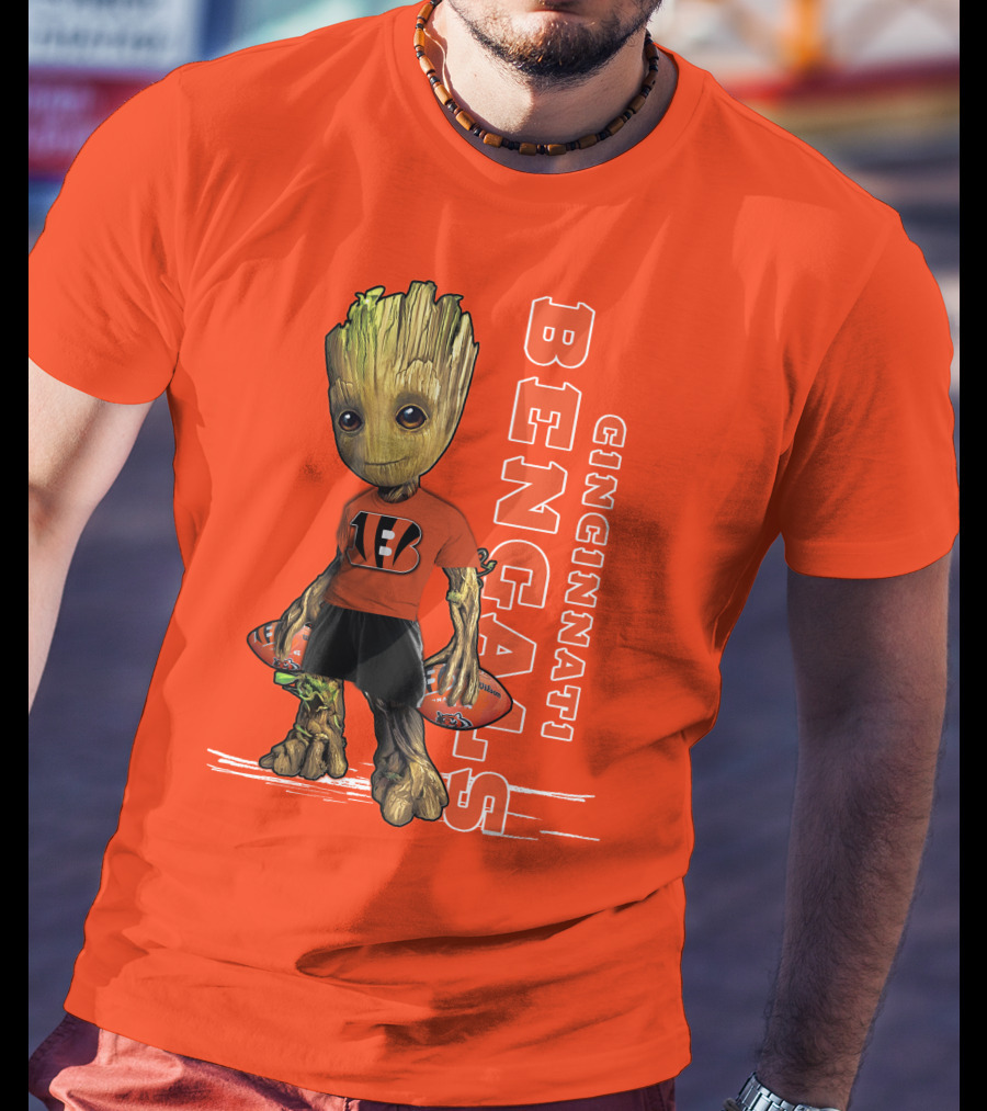 Groot V1 Cincinnati Bengals Football T-Shirt