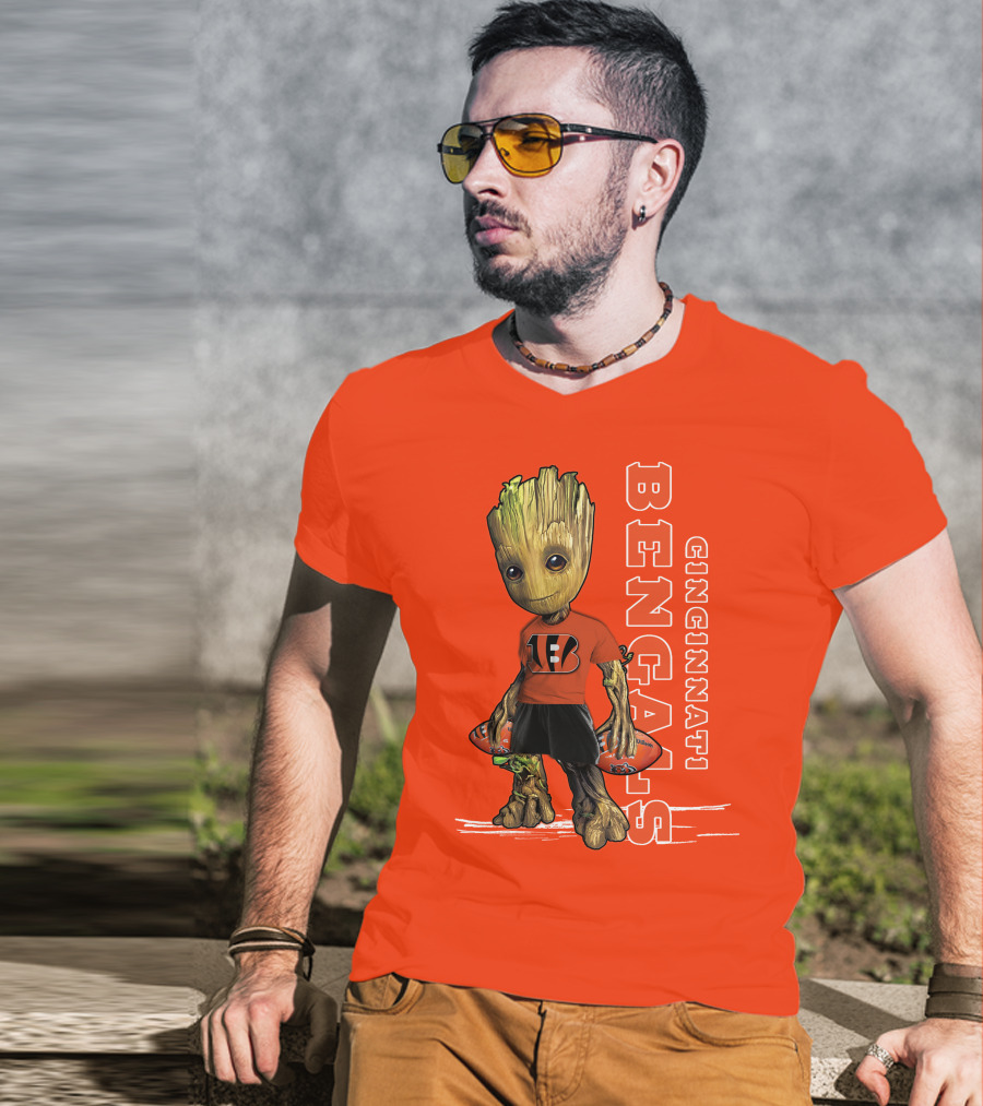 Groot V1 Cincinnati Bengals Football T-Shirt