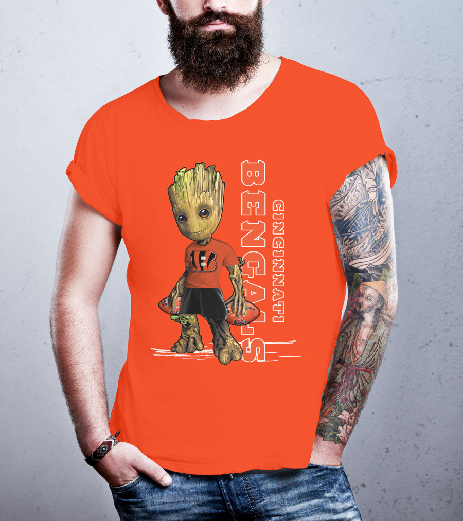 Groot V1 Cincinnati Bengals Football T-Shirt