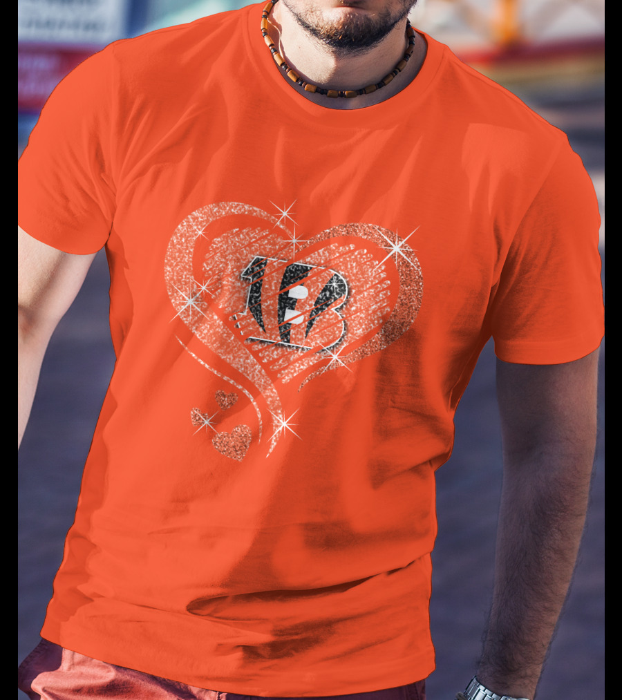 Heart Diamond Bengals Love T-Shirt