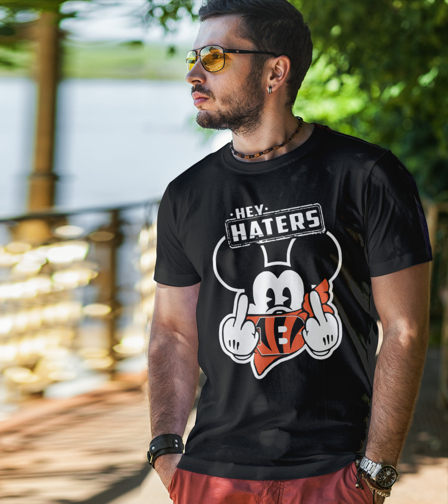 HEY HATERS Mick CINCINNATI BENGALS T-Shirt