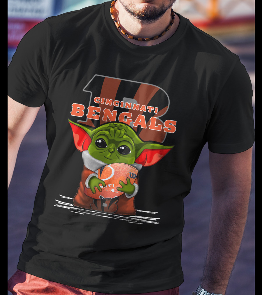 Yoda Cincinnati Bengals Football Fan T-Shirt
