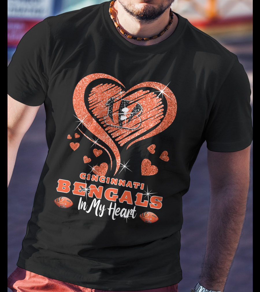 Cincinnati Bengals Heart Logo In My Heart T-Shirt