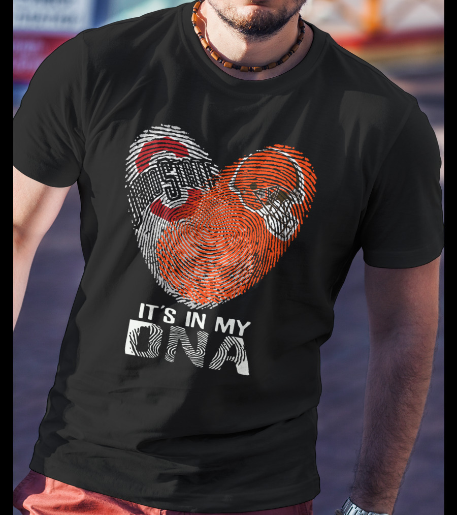 It's In My Dna Cleveland Browns Ohio State Buckeyes T-Shirt