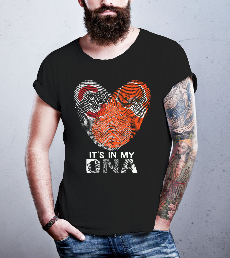 It's In My Dna Cleveland Browns Ohio State Buckeyes T-Shirt